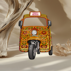 Mehndi Rickshaw Prop | 3ft - 5ft | Cut-to-Shape Foam Board