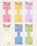 Pastel Umbrella Bangle Tags