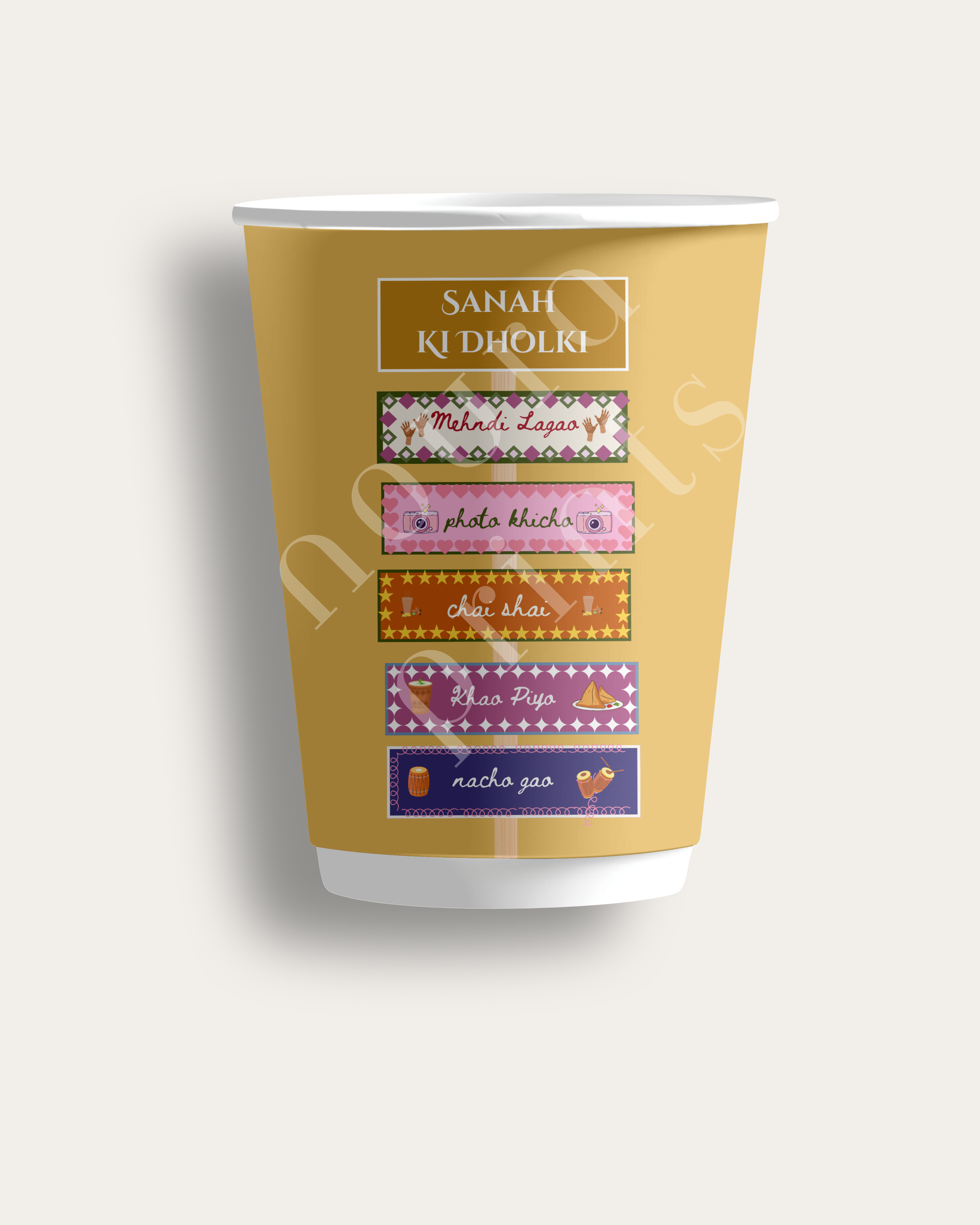 The Mehndi Signpost Cup Set Vibrant