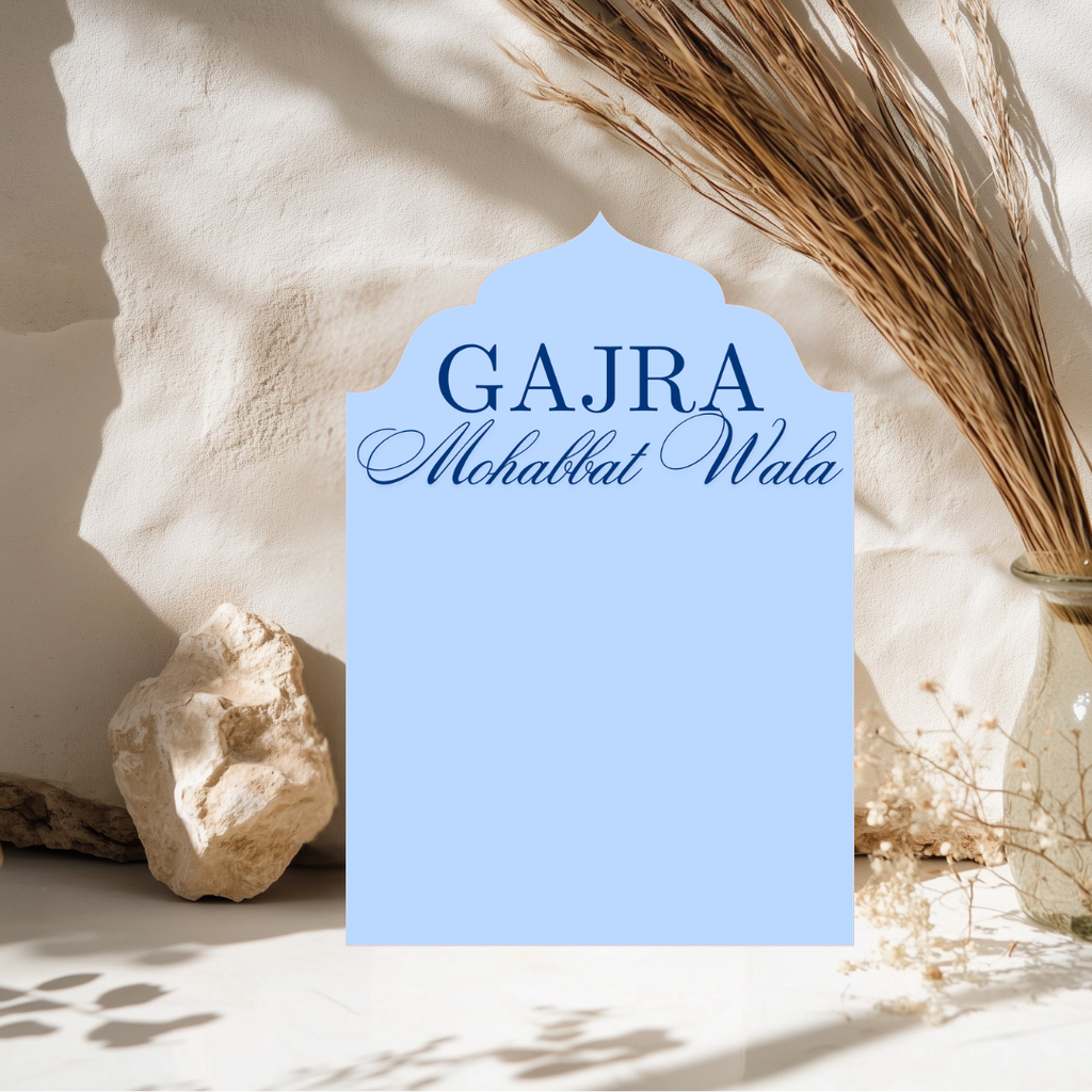 Luxury Gajra Display Sign Pastel