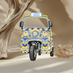 Mehndi Rickshaw Prop | 3ft - 5ft | Cut-to-Shape Foam Board