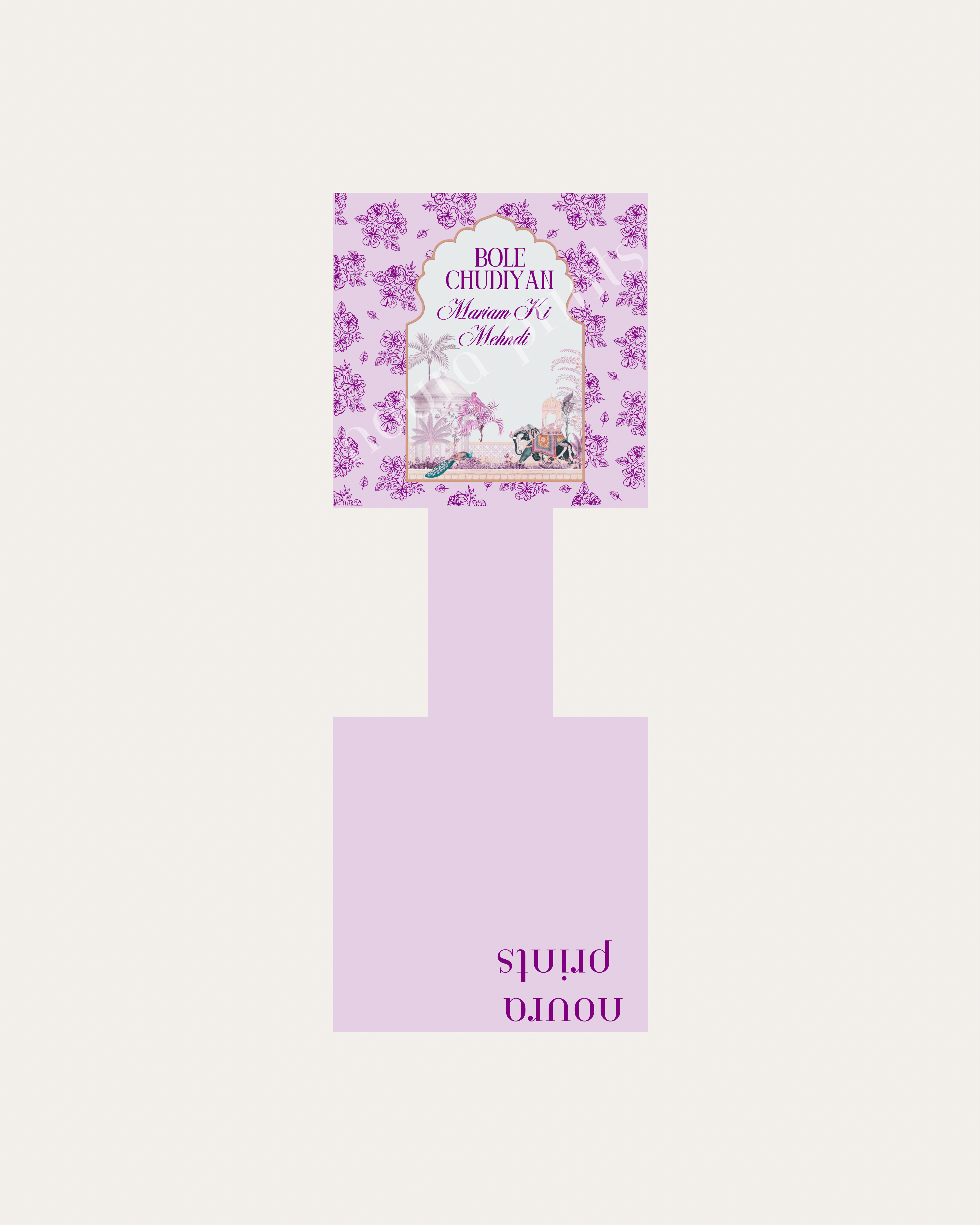 Pastel Mughal Bangle Tag Set