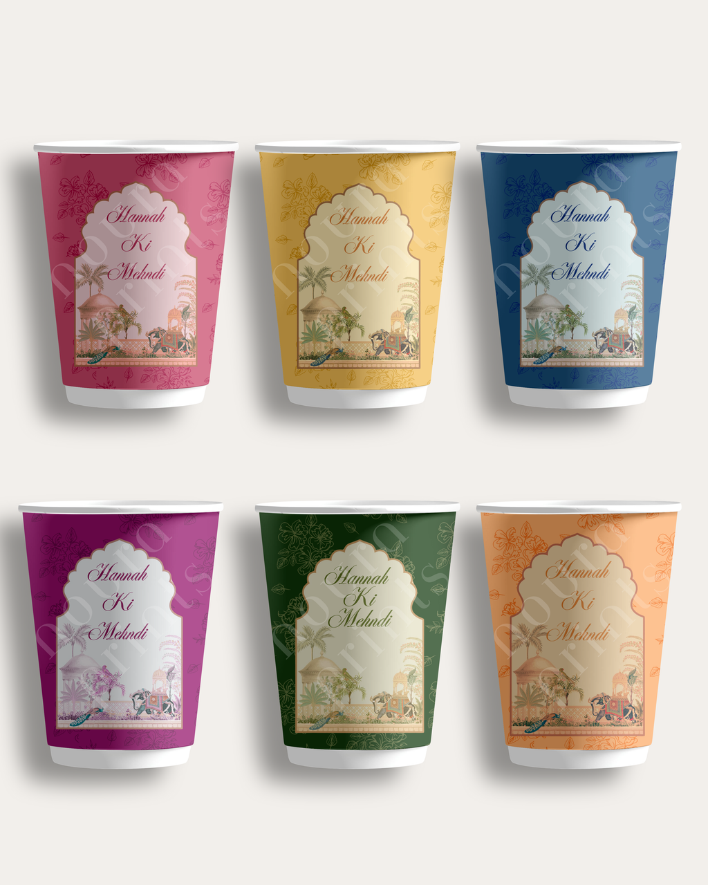 The Mughal Vibrant Cup Set