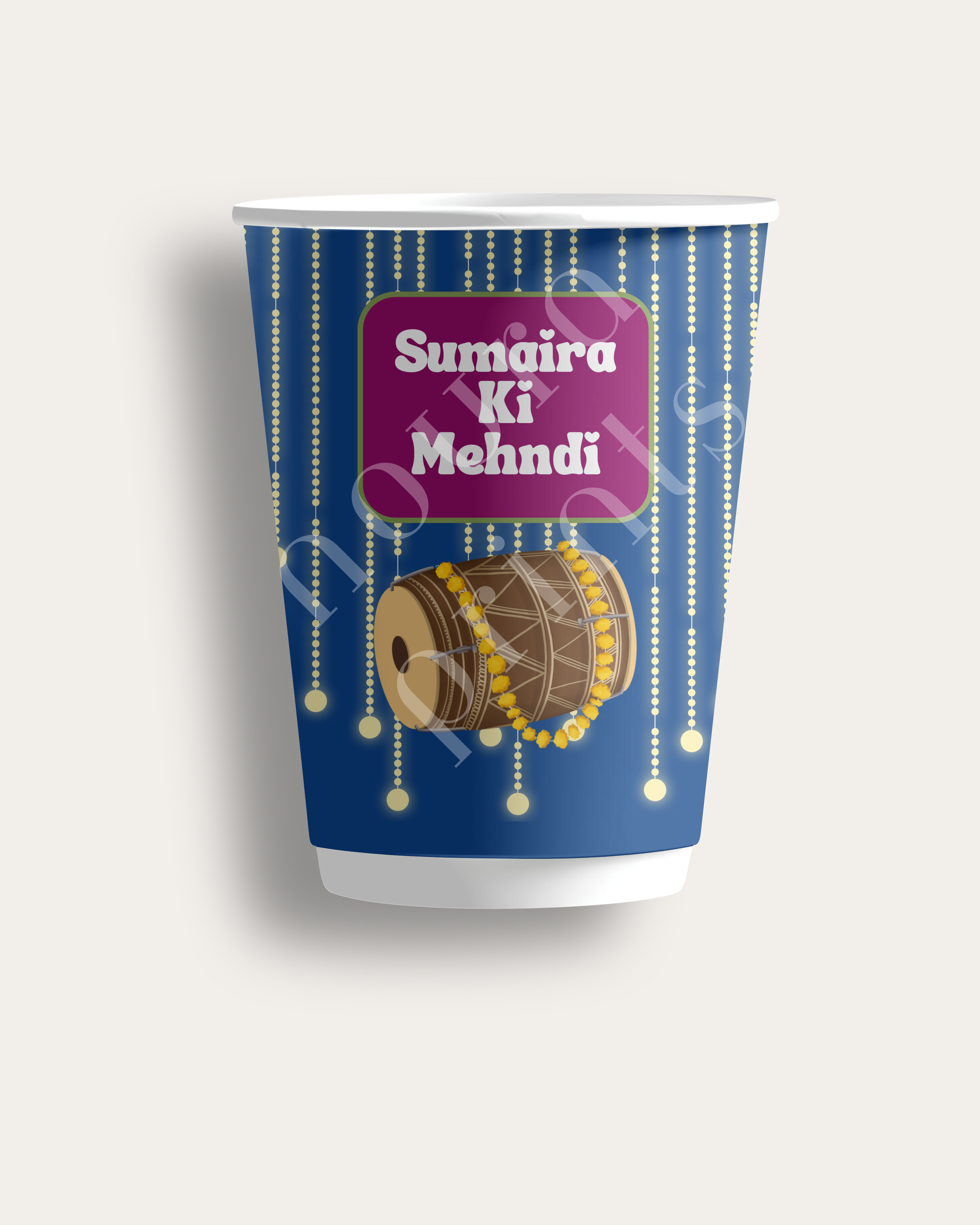 The Dholki Mehndi Cup Set