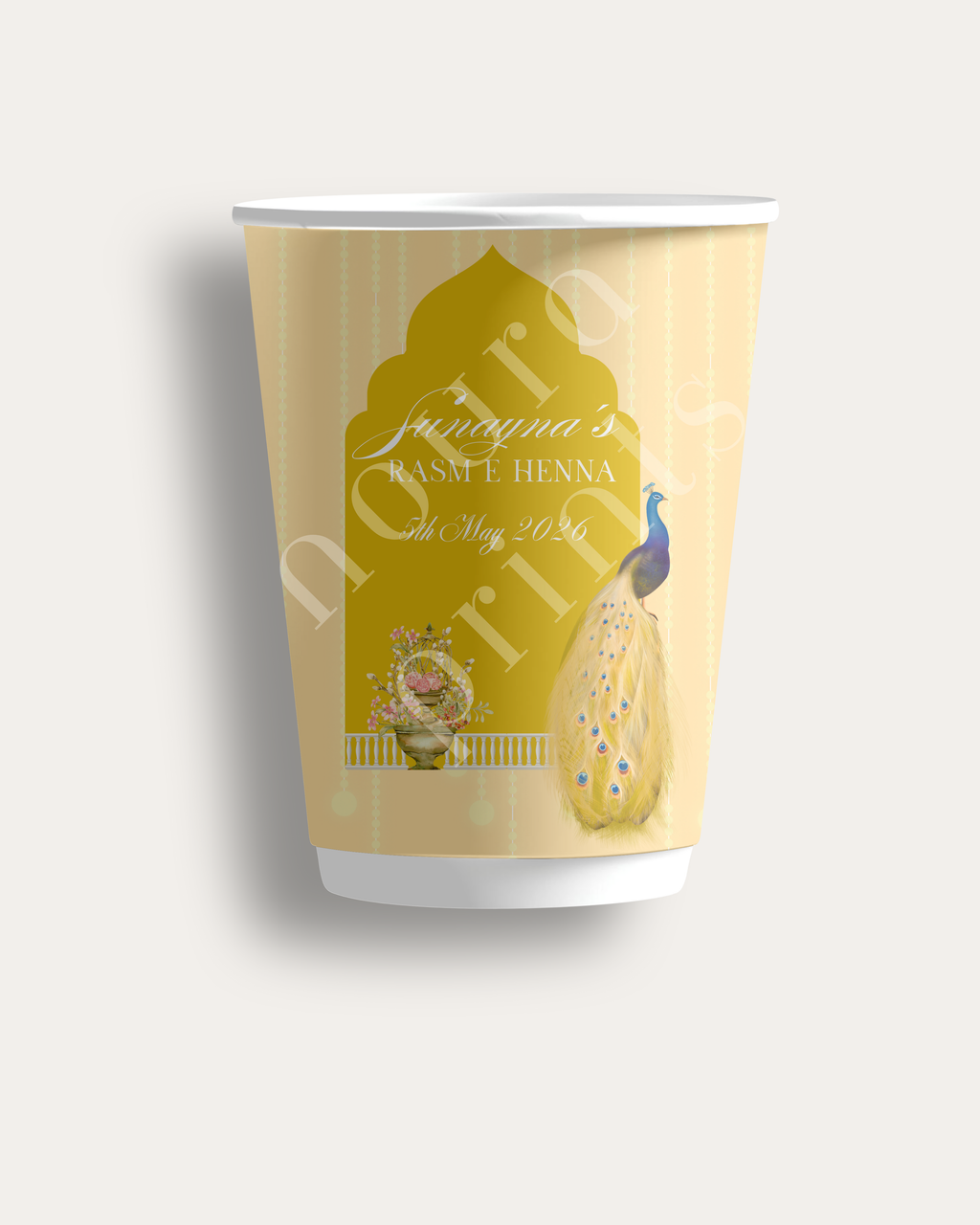 The Peacock Rasm-e-Henna Cup Set