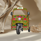 Mehndi Rickshaw Prop | 3ft - 5ft | Cut-to-Shape Foam Board