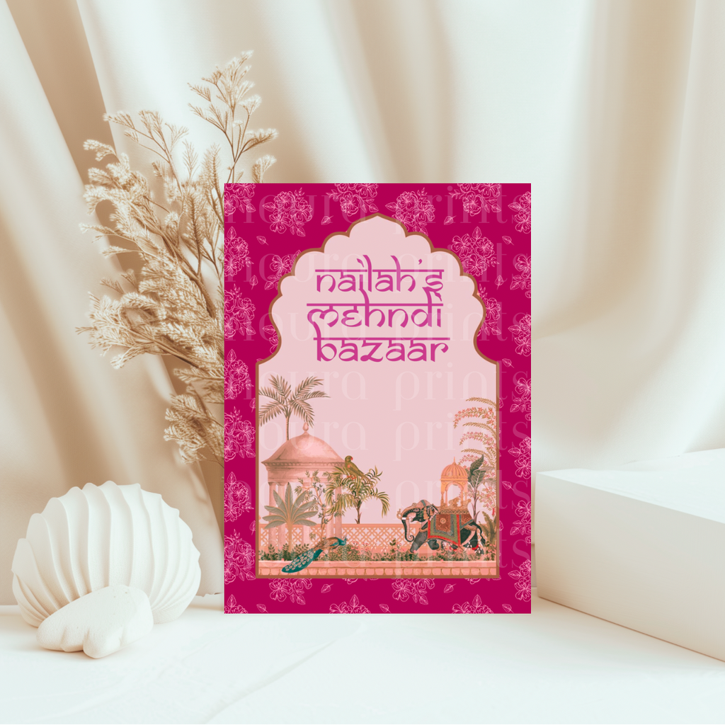 A3 Mughal Bazaar Sign