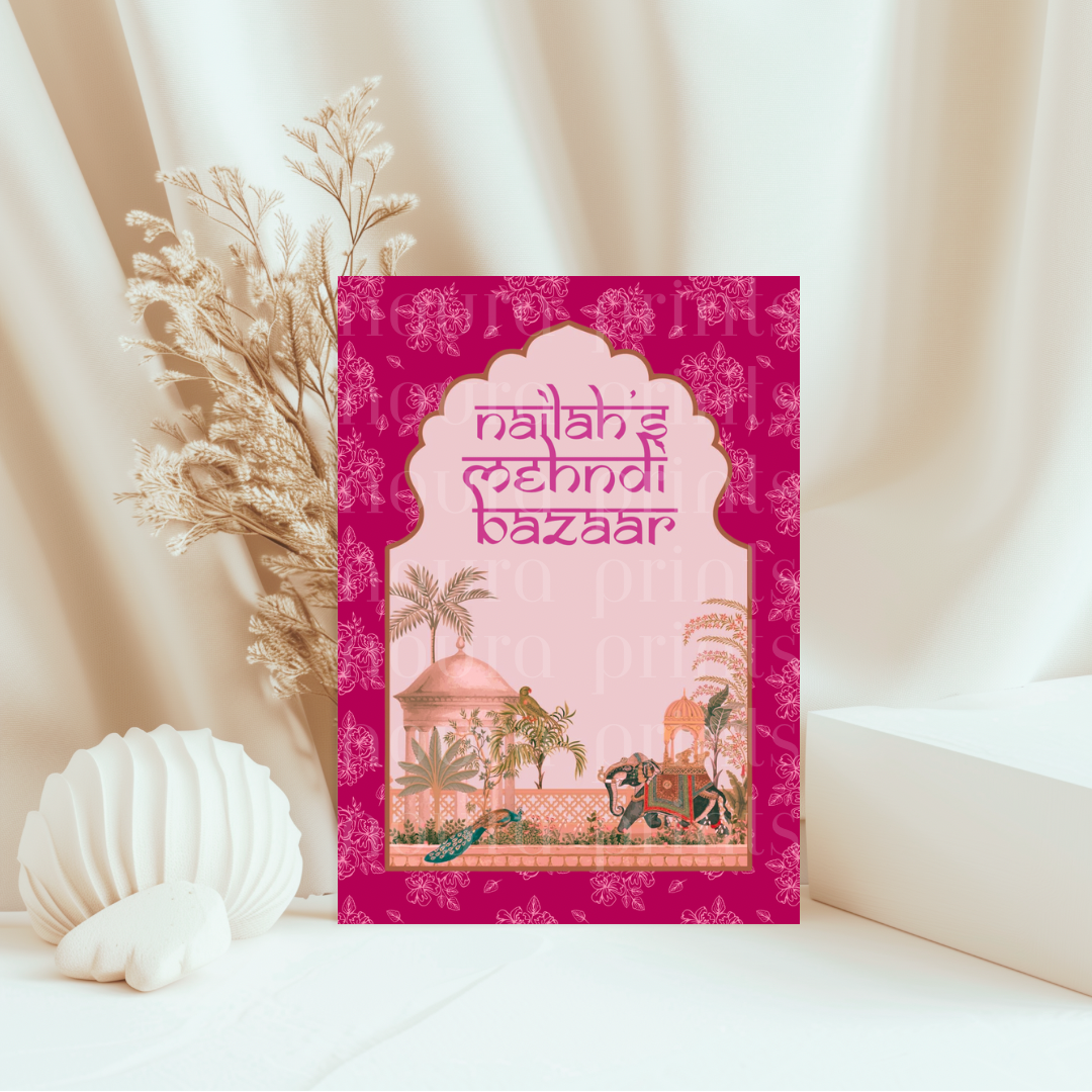 A3 Mughal Bazaar Sign