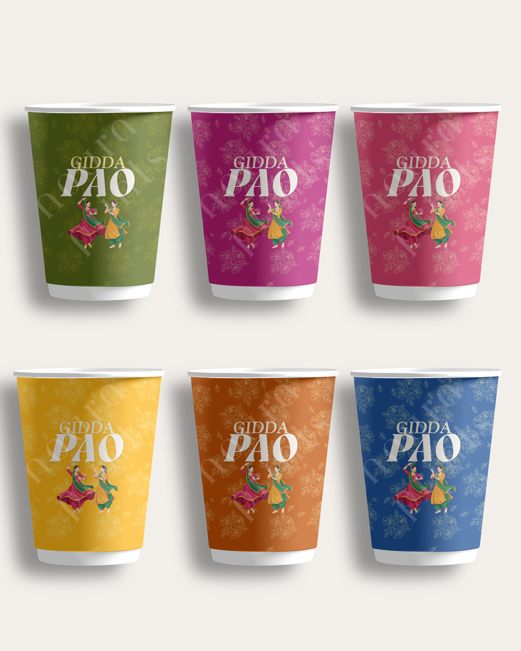 Gidda Pao Vibrant Cup Set