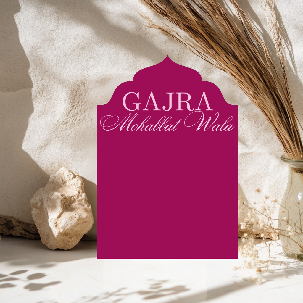 Luxury Gajra Display Sign Vibrant