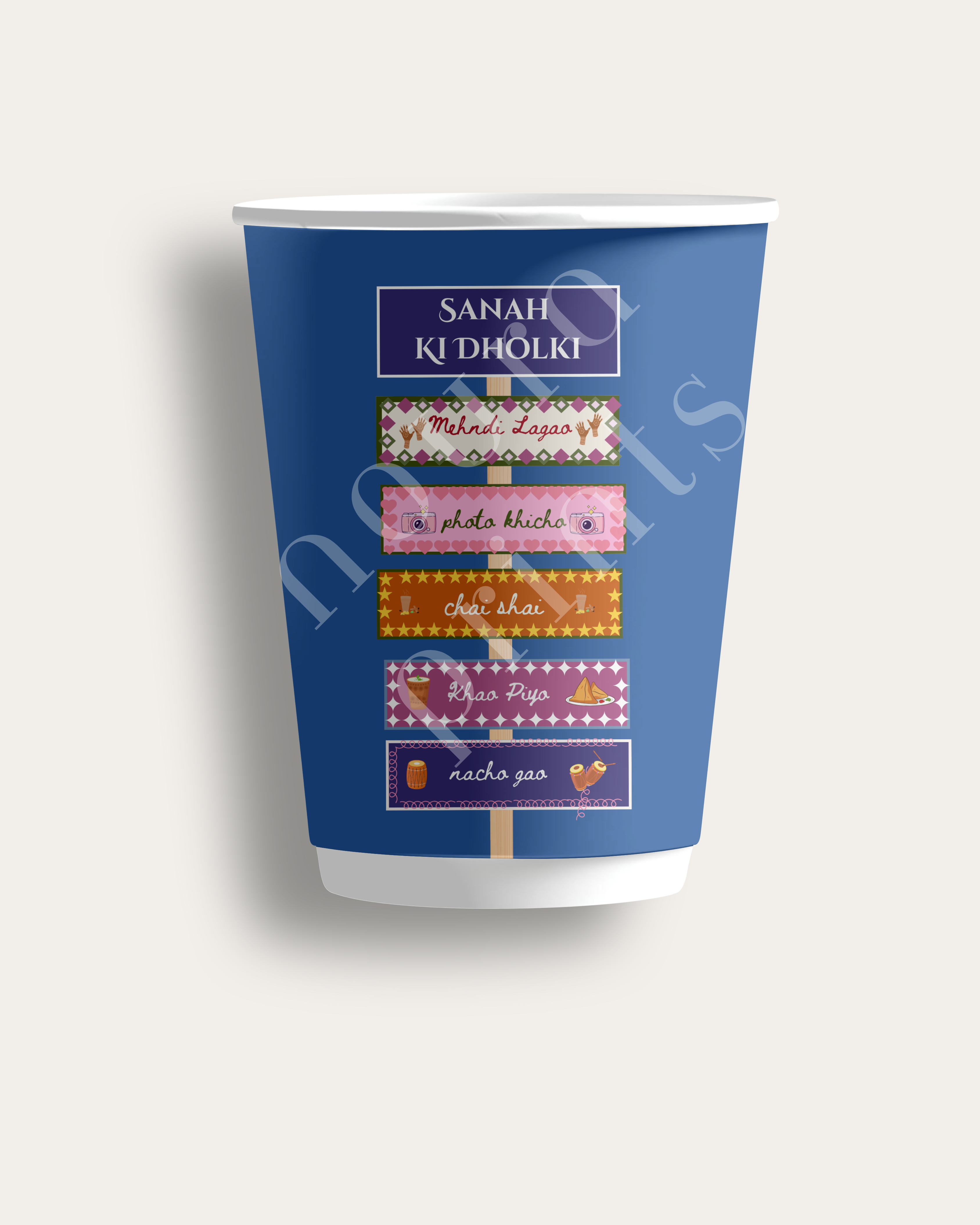 The Mehndi Signpost Cup Set Vibrant