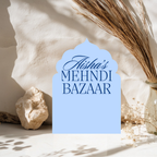 Luxury Arch Mehndi Display Sign Pastel