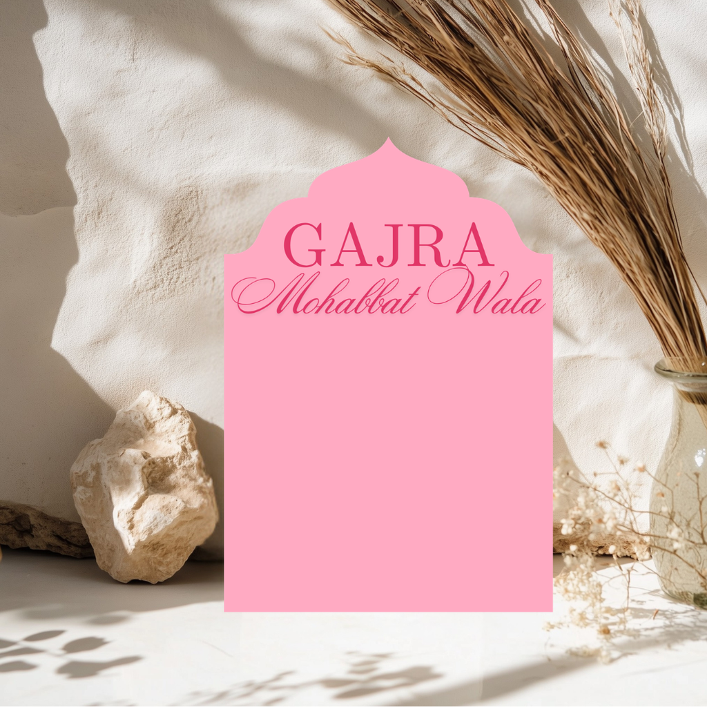 Luxury Gajra Display Sign Pastel