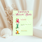 The Mehndi Mocktail Menu Print