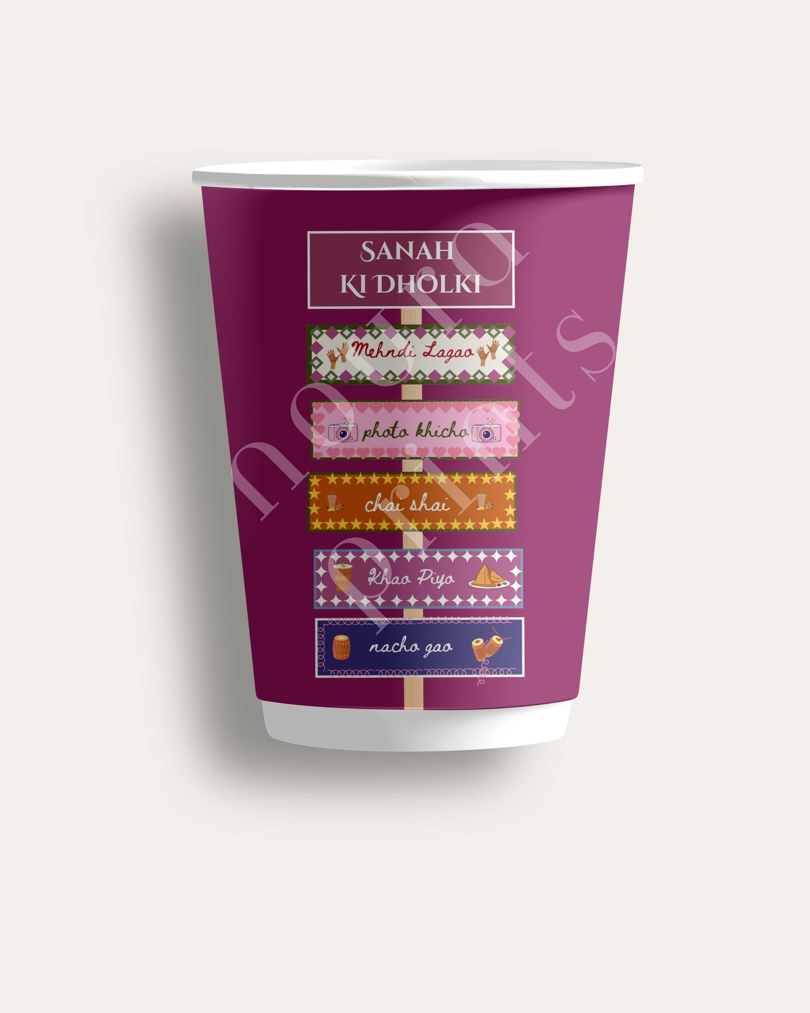 The Mehndi Signpost Cup Set Vibrant