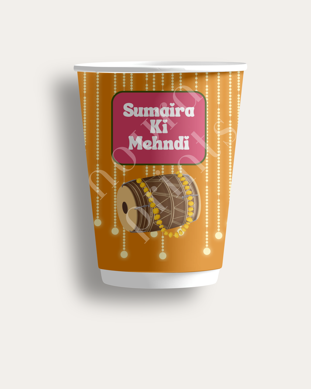 The Dholki Mehndi Cup Set