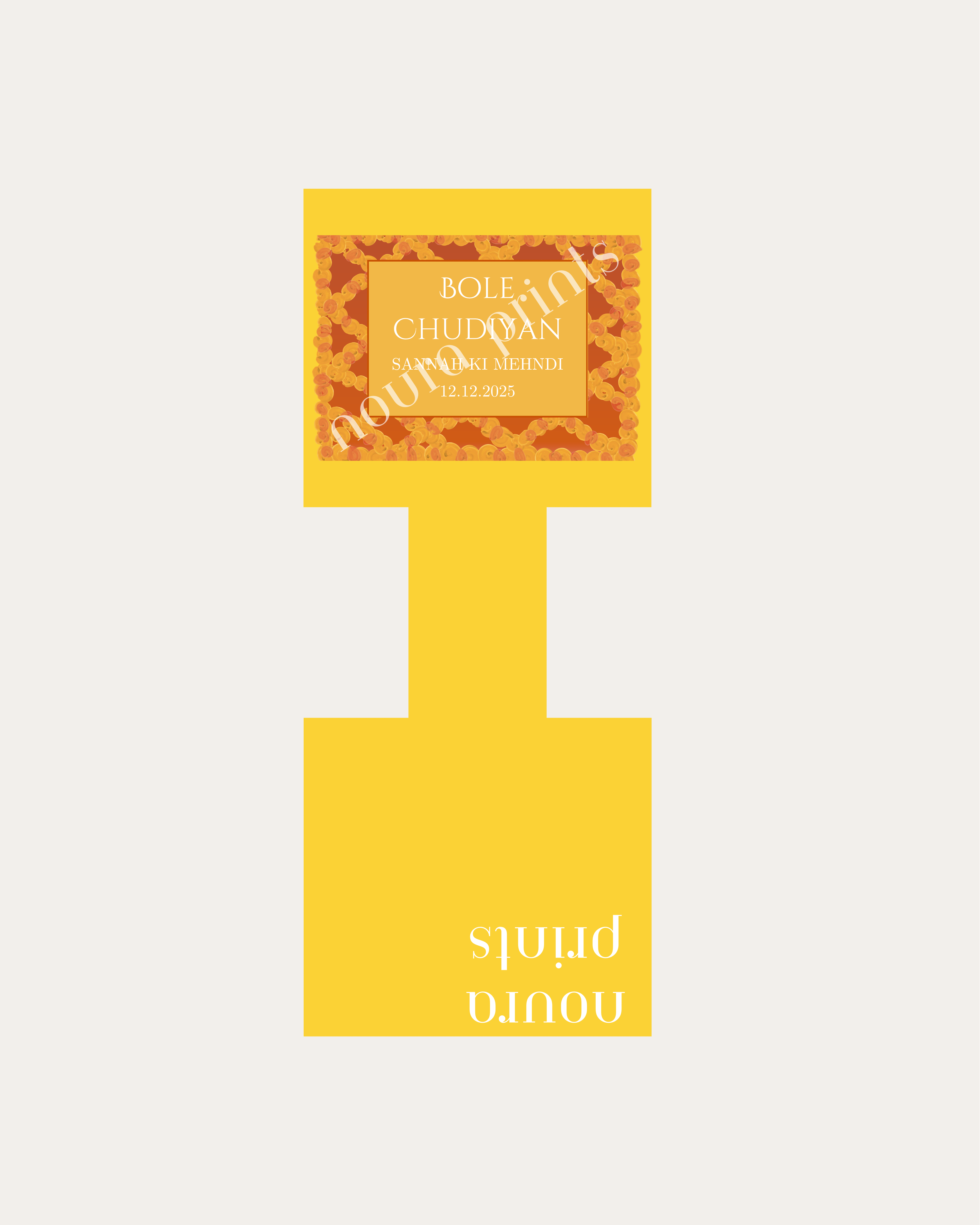 The Marigold Frame Vibrant Bangle Tag Set
