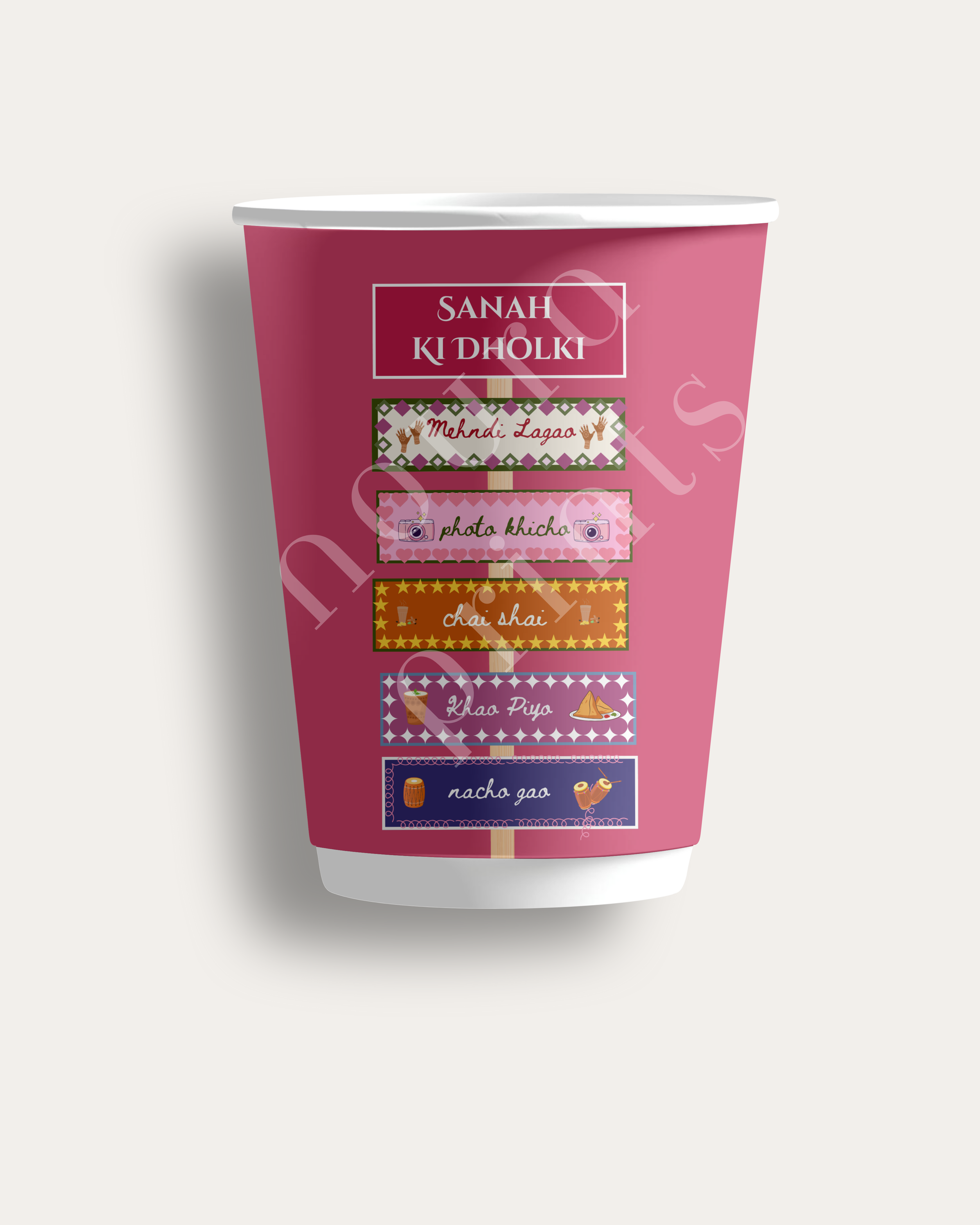 The Mehndi Signpost Cup Set Vibrant