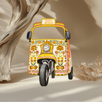 Mehndi Rickshaw Prop | 3ft - 5ft | Cut-to-Shape Foam Board