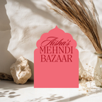 Luxury Arch Mehndi Display Sign Pastel