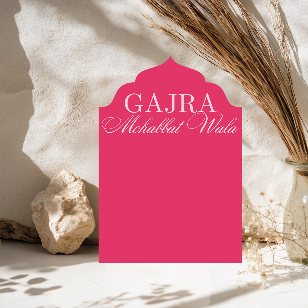 Luxury Gajra Display Sign Vibrant