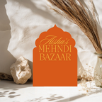 Luxury Arch Mehndi Display Sign Vibrant