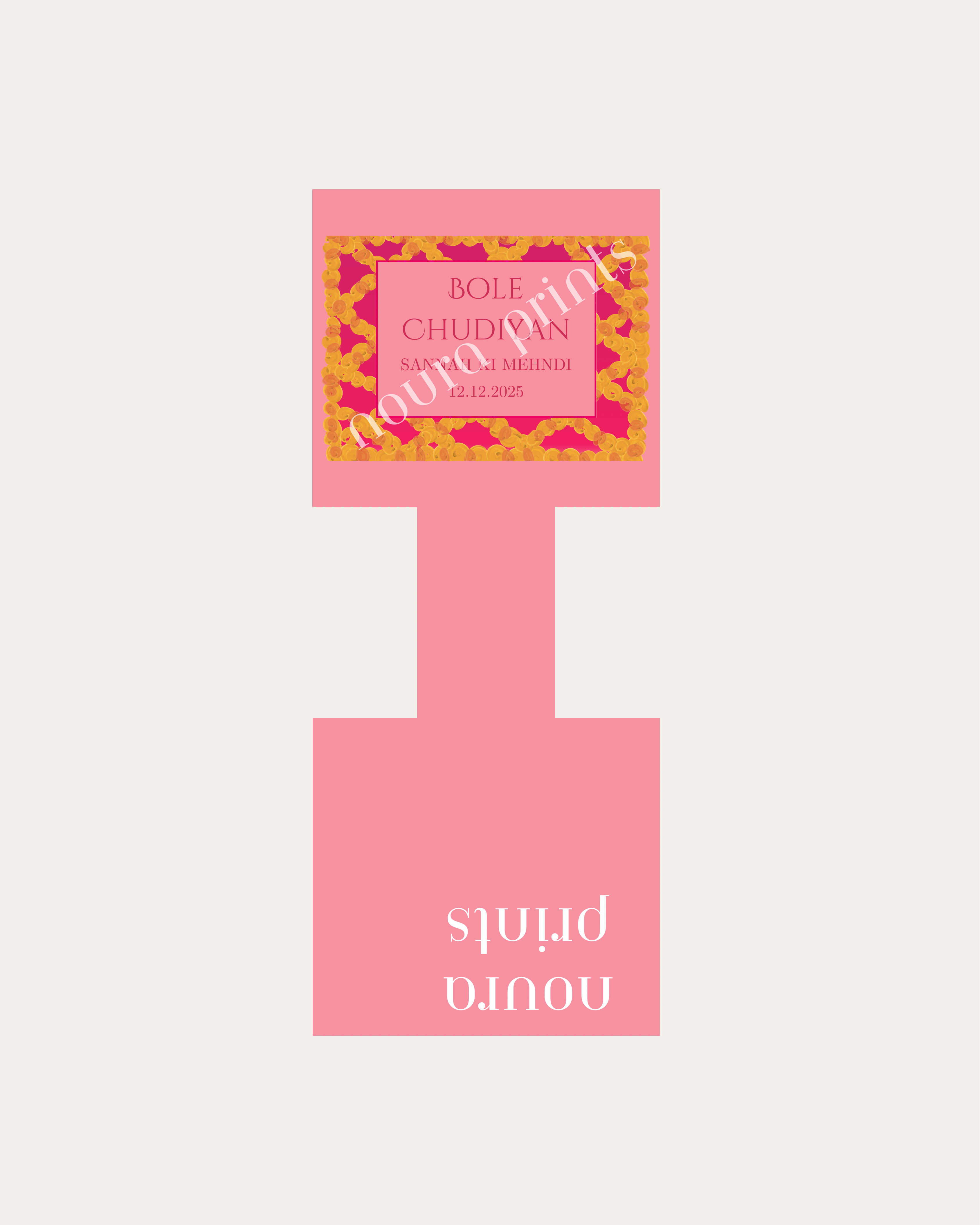 The Marigold Frame Pastel Bangle Tag Set