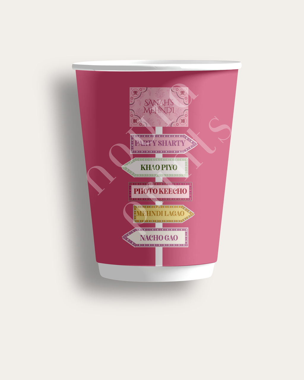 Arrow Sign Cup Set Vibrant