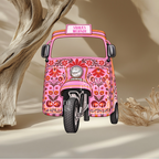 Mehndi Rickshaw Prop | 3ft - 5ft | Cut-to-Shape Foam Board