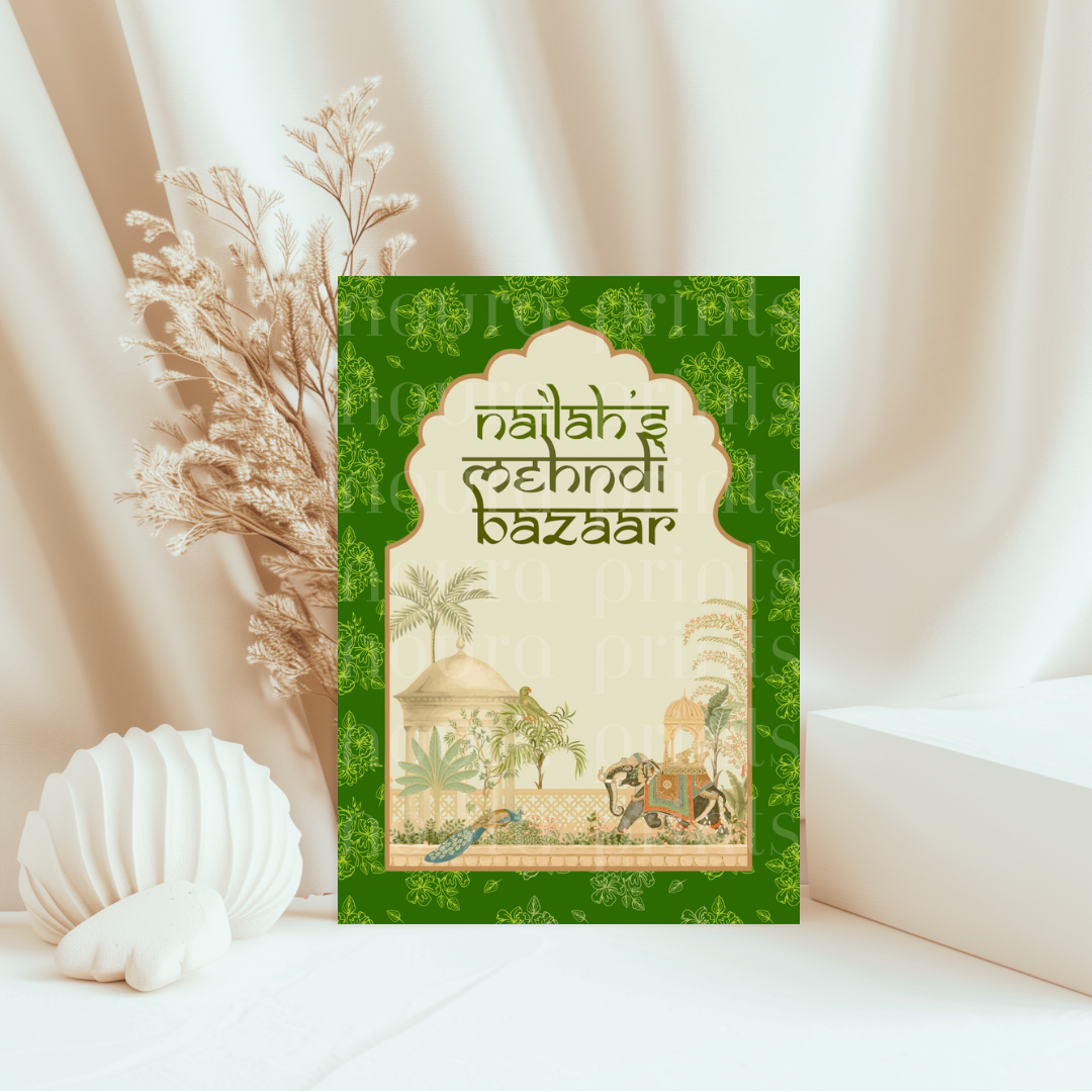 A3 Mughal Bazaar Sign