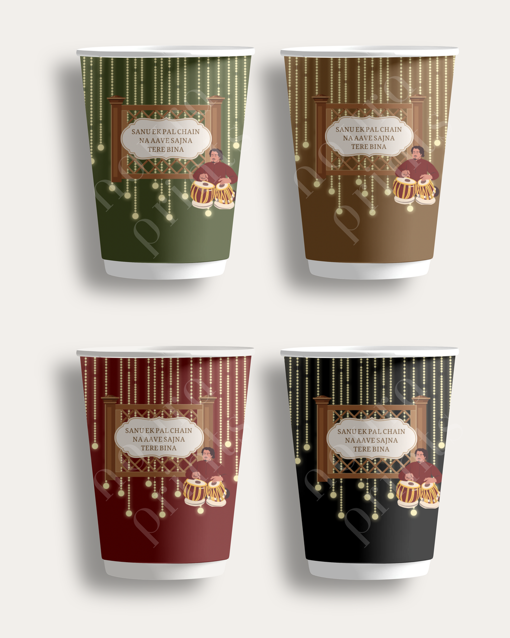Mehfil-e-Qawwali Chai Cups