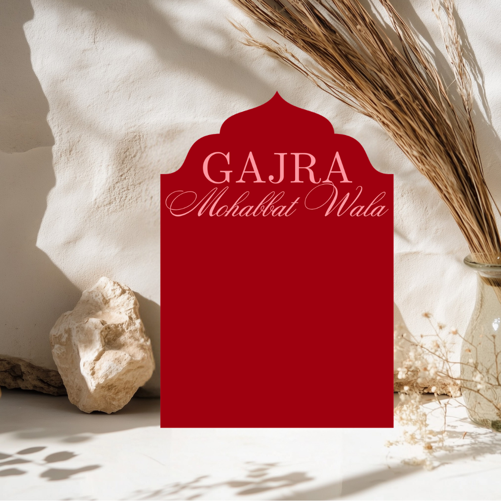 Luxury Gajra Display Sign Vibrant