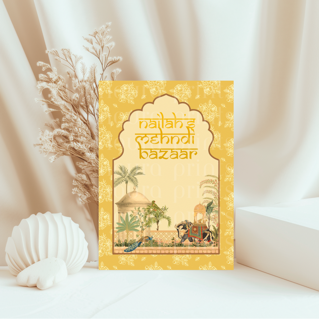 A3 Mughal Bazaar Sign