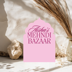 Luxury Arch Mehndi Display Sign Pastel