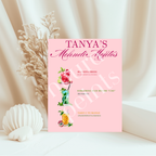 The Mehndi Mocktail Menu Print