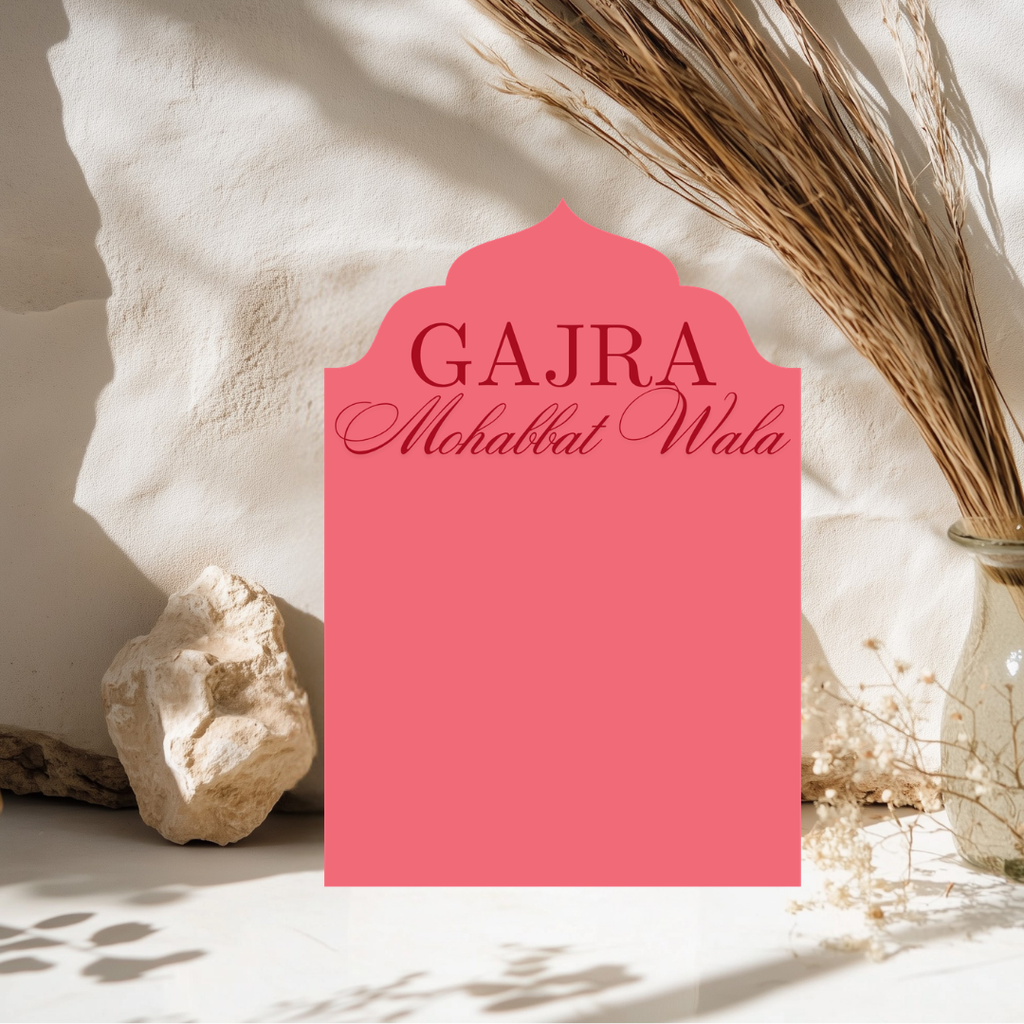 Luxury Gajra Display Sign Pastel