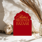Luxury Arch Mehndi Display Sign Vibrant