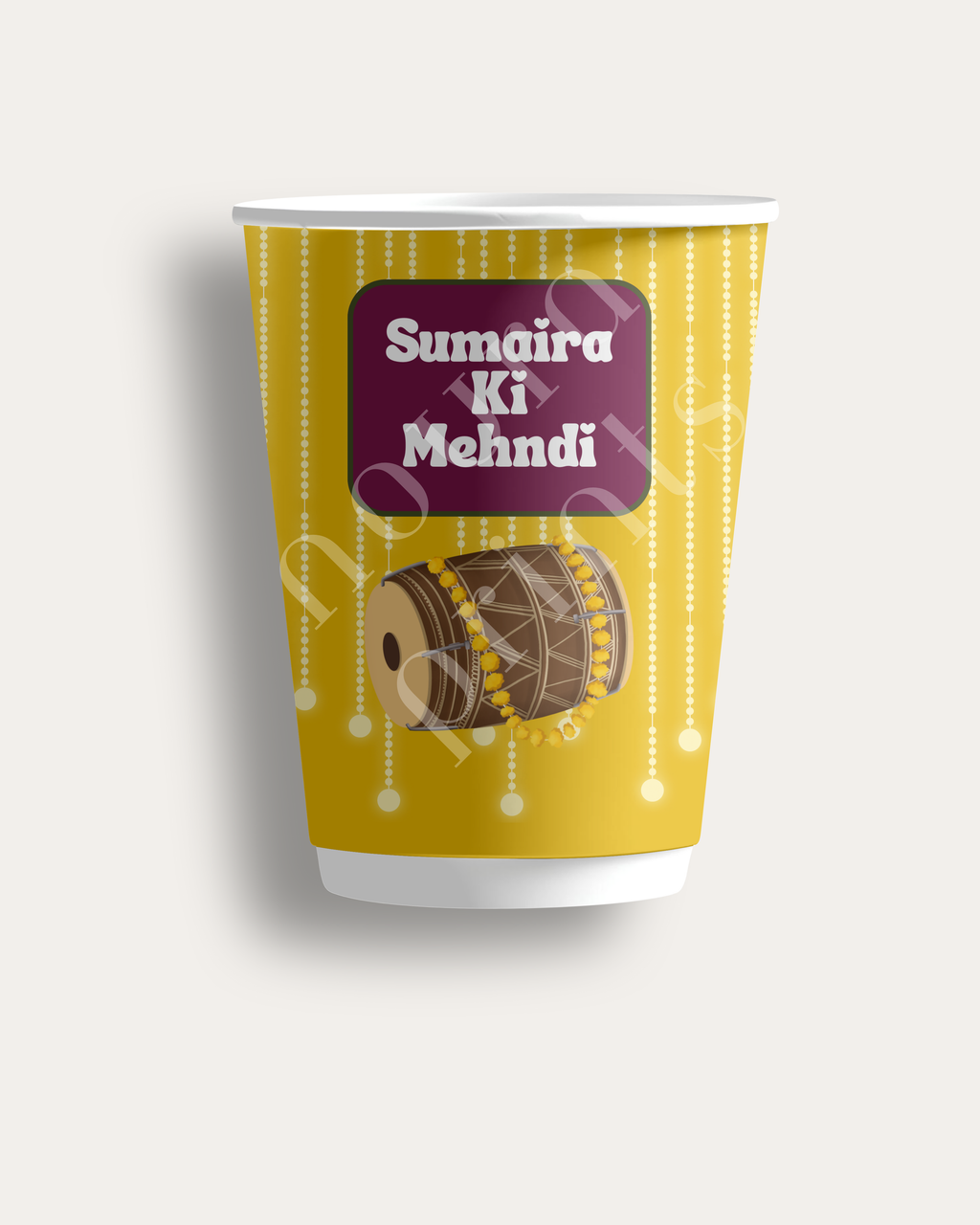 The Dholki Mehndi Cup Set