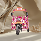 Mehndi Rickshaw Prop | 3ft - 5ft | Cut-to-Shape Foam Board