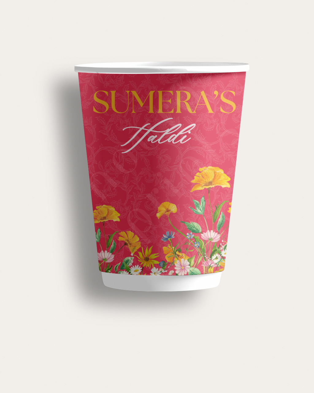 The Wildflower Haldi Cups