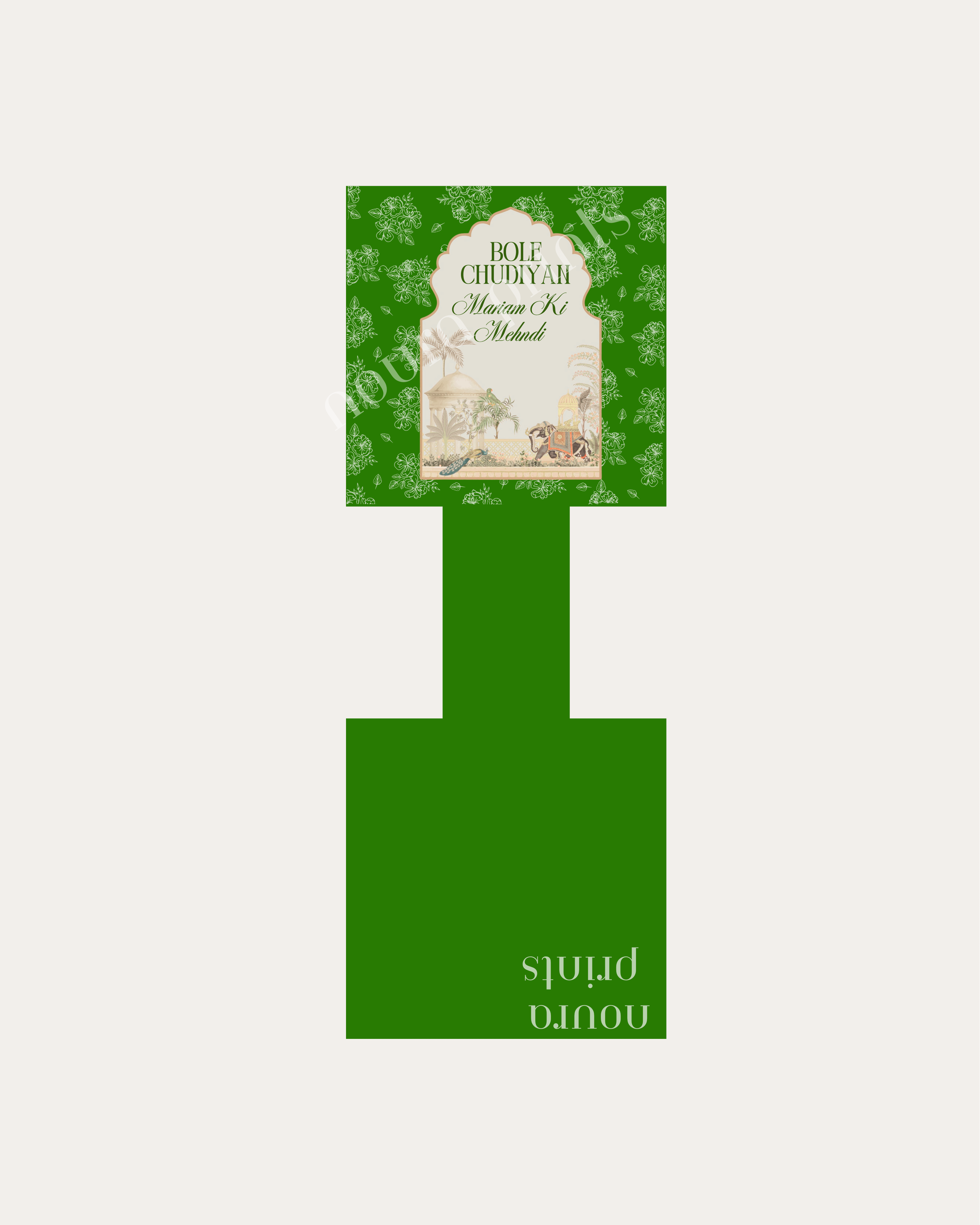 Vibrant Mughal Bangle Tag Set