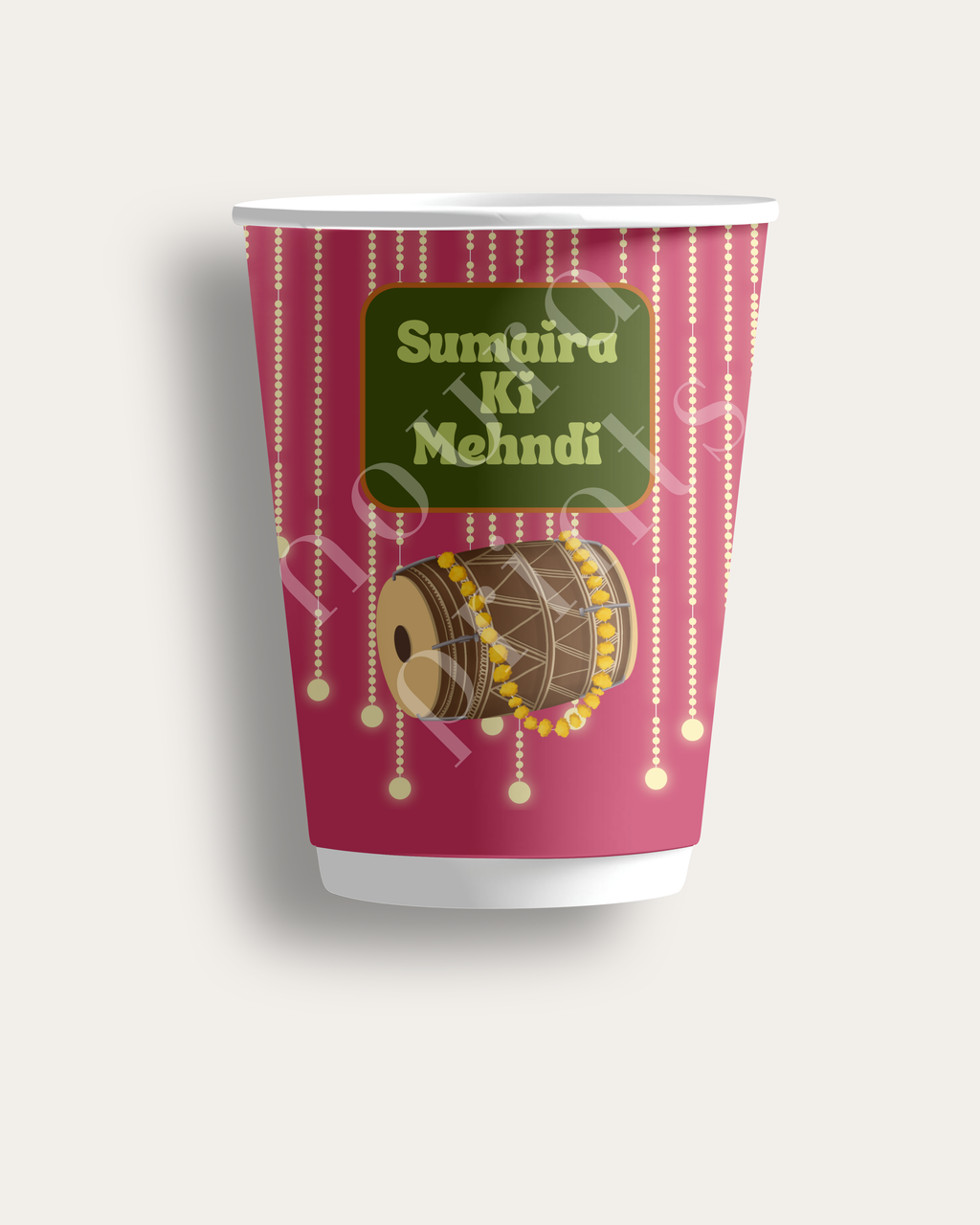 The Dholki Mehndi Cup Set