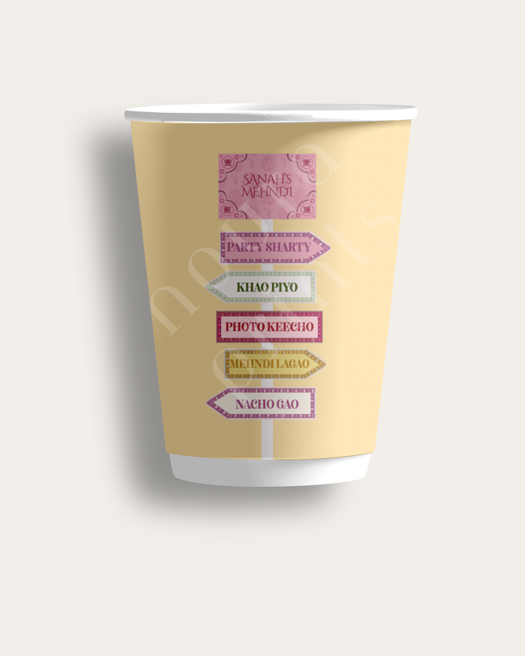 Arrow Sign Cup Set Pastel