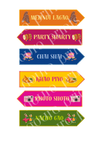 Mehndi Directional Arrow Signs