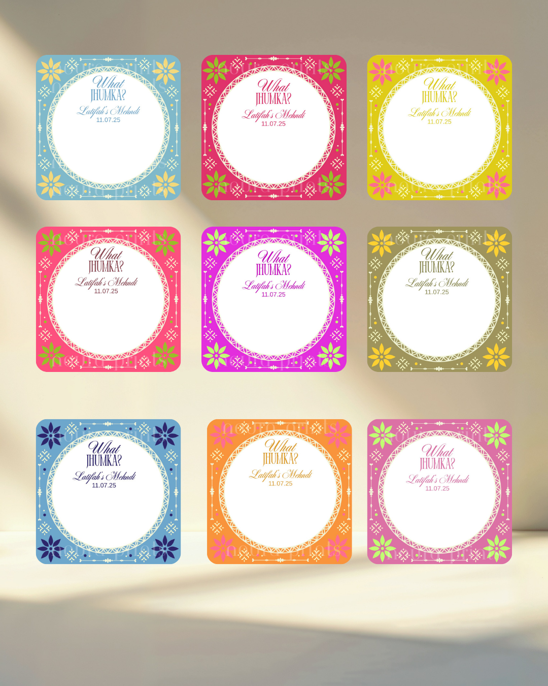 Rang Jhumka Card Set